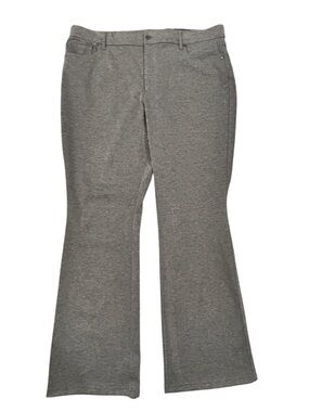 NEW Simply Vera Wang Effortless Ponte Pant Boot Cut Mid Rise Stretch Gray XXL